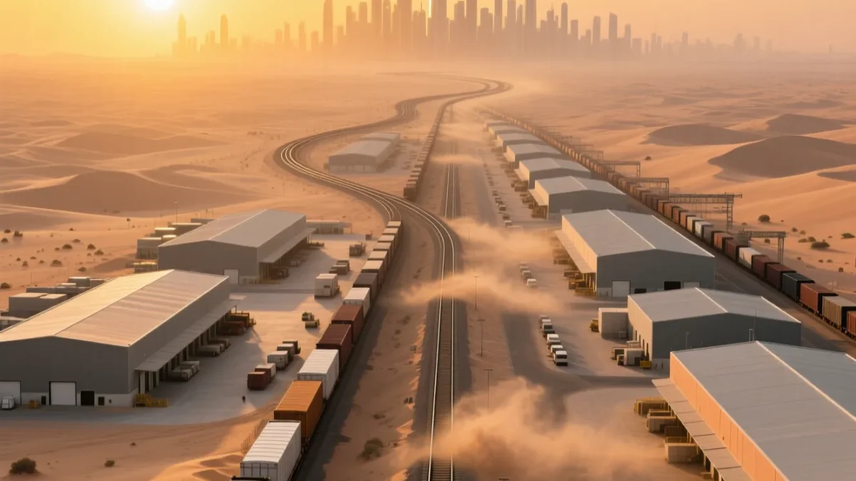 Dubai South and Etihad Rail: How the Track Reprices Warehouse Location